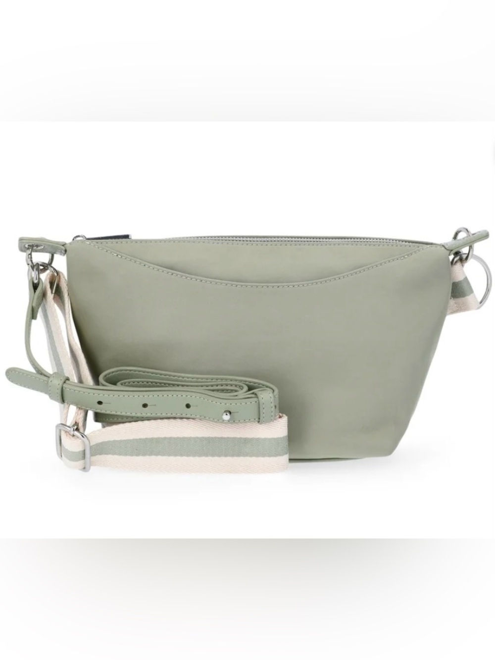 NWT Free Assembly Sage Green Crossbody handbag with Adjustable Strap